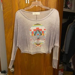 Skull crop top